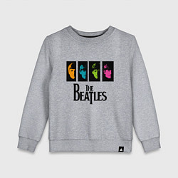 Свитшот хлопковый детский Всемирный день The Beatles, цвет: меланж