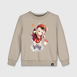 Свитшот хлопковый детский Милая Кли, цвет: миндальный