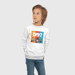 Свитшот хлопковый детский DayZ ДэйЗи, цвет: белый — фото 2