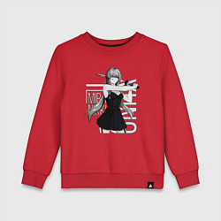 Свитшот хлопковый детский Юно Гасай, цвет: красный