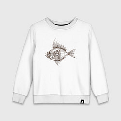Детский свитшот Стимпанк Рыба Steampunk Fish Z