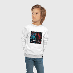 Свитшот хлопковый детский METALLICA ROCK STYLE, цвет: белый — фото 2