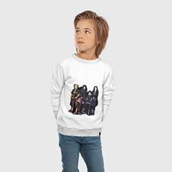 Свитшот хлопковый детский Bleach girls and boys, цвет: белый — фото 2