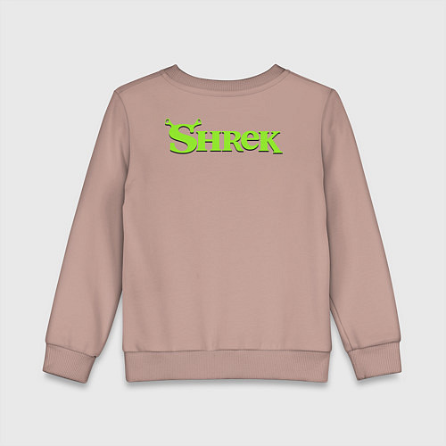 Детский свитшот Shrek: Logo S / Пыльно-розовый – фото 2