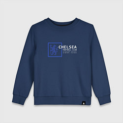 Свитшот хлопковый детский FC Chelsea Stamford Bridge 202122, цвет: тёмно-синий
