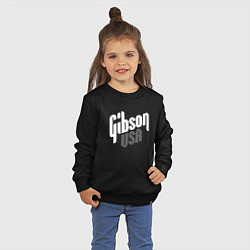 Свитшот хлопковый детский GIBSON USA, цвет: черный — фото 2