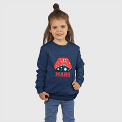 Свитшот хлопковый детский Mars Project, цвет: тёмно-синий — фото 2