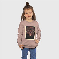 Свитшот хлопковый детский Концерт NIN, цвет: пыльно-розовый — фото 2