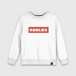 Свитшот хлопковый детский Roblox, цвет: белый