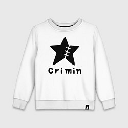 Свитшот хлопковый детский Crimin бренд One Piece, цвет: белый