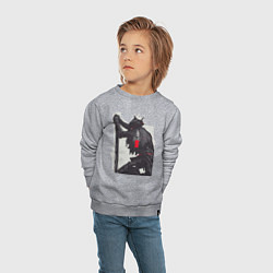 Свитшот хлопковый детский Bloodborne, цвет: меланж — фото 2