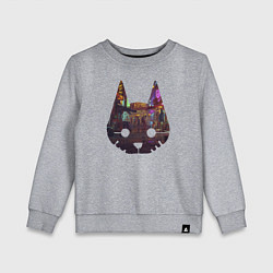 Свитшот хлопковый детский Stray: City Cat, цвет: меланж