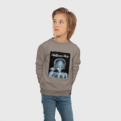 Свитшот хлопковый детский Halloween Party, цвет: утренний латте — фото 2