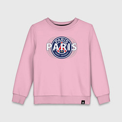 Свитшот хлопковый детский PSG Core Wordmark Graphic New 202223, цвет: светло-розовый