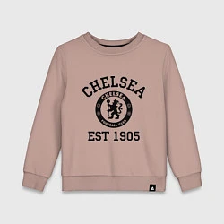 Свитшот хлопковый детский Chelsea 1905, цвет: пыльно-розовый