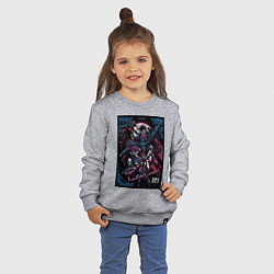 Свитшот хлопковый детский Ковбой бибоп в стиле ретро, цвет: меланж — фото 2