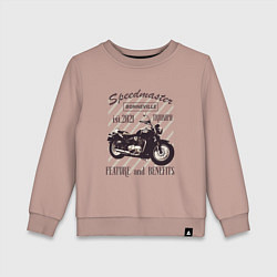 Свитшот хлопковый детский Triumph speedmaster bonneville, цвет: пыльно-розовый