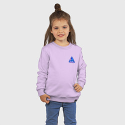 Свитшот хлопковый детский SPACEX Илон Маск, цвет: лаванда — фото 2