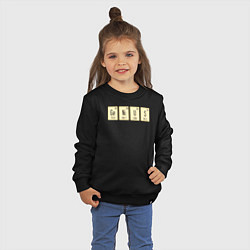 Свитшот хлопковый детский GeNiUS - Таблица Менделеева, цвет: черный — фото 2