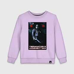 Свитшот хлопковый детский Terminator JD, цвет: лаванда