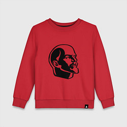 Свитшот хлопковый детский Ленин Владимир Ильич, цвет: красный