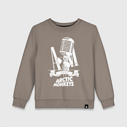 Свитшот хлопковый детский Arctic Monkeys, рок, цвет: утренний латте