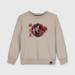 Свитшот хлопковый детский Усянь Вэй, цвет: миндальный