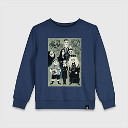 Свитшот хлопковый детский The Addams Family I, цвет: тёмно-синий