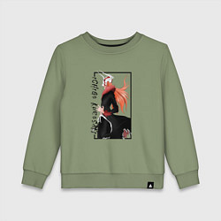 Свитшот хлопковый детский Ичиго Куросаки из аниме Блич, цвет: авокадо