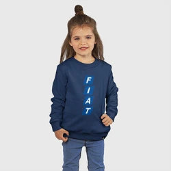Свитшот хлопковый детский FIAT LOGO, цвет: тёмно-синий — фото 2