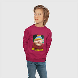Свитшот хлопковый детский Eric Cartman 3D South Park, цвет: маджента — фото 2