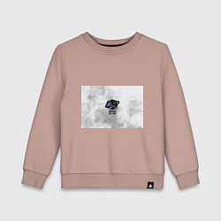 Свитшот хлопковый детский Murder Drones Дроны Убийцы, цвет: пыльно-розовый