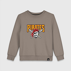 Свитшот хлопковый детский Pittsburgh Pirates - baseball team, цвет: утренний латте