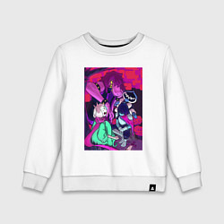 Свитшот хлопковый детский Deltarune, цвет: белый