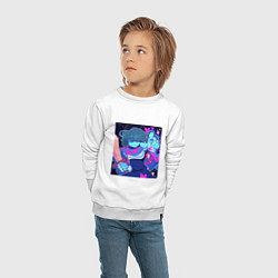 Свитшот хлопковый детский Deltarune Vol 5, цвет: белый — фото 2