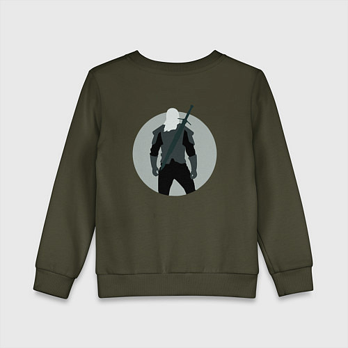 Детский свитшот The Witcher эмблема две стороны / Хаки – фото 2