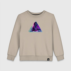 Свитшот хлопковый детский Rue Bennett, цвет: миндальный