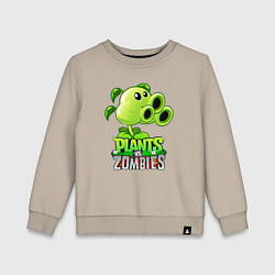 Свитшот хлопковый детский Plants vs Zombies Тристрел, цвет: миндальный