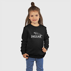 Свитшот хлопковый детский Jaguar, Ягуар Логотип, цвет: черный — фото 2