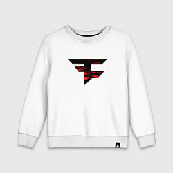 Свитшот хлопковый детский Faze Clan 202223, цвет: белый