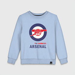 Свитшот хлопковый детский Arsenal The Gunners, цвет: мягкое небо