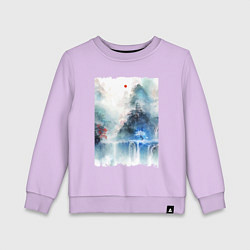 Детский свитшот Изумительный японский пейзаж