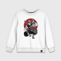 Свитшот хлопковый детский Тенген Японский стиль, цвет: белый