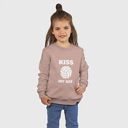 Свитшот хлопковый детский Kiss - My Ace, цвет: пыльно-розовый — фото 2