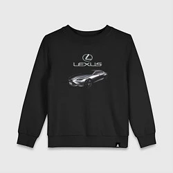 Свитшот хлопковый детский Lexus Concept Prestige, цвет: черный