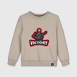 Свитшот хлопковый детский Set Game Victory, цвет: миндальный