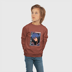 Свитшот хлопковый детский Жерар Фернандес Fairy Tail, цвет: кирпичный — фото 2