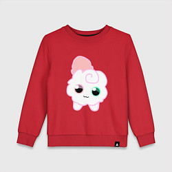 Свитшот хлопковый детский Toca Kitchen котик, цвет: красный