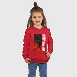 Свитшот хлопковый детский Броня Берсерка арт, цвет: красный — фото 2