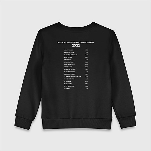 Детский свитшот RHCP - Unlimited Love 2022 / Черный – фото 2